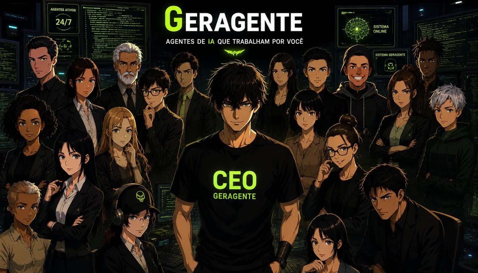 Geragente — CEO virtual e agentes de IA